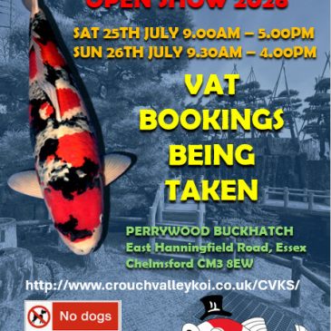 Vat Booking for 2026 Show